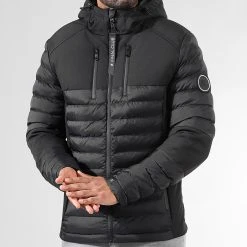 Remise ❤️ Doudoune Night Shark Noir 0011 Noir de Final Club ⌛