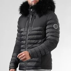 De gros 🔔 Doudoune Night Shark Avec Fourrure Noire 0012 Noir de Final Club 🥰 -Final Club Soldes final club 314399 FINAL 1150510 0012 20221005T104628 01