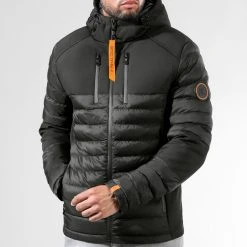 Top 10 🎉 Doudoune Night Shark Noir Orange 0013 Noir de Final Club ⭐