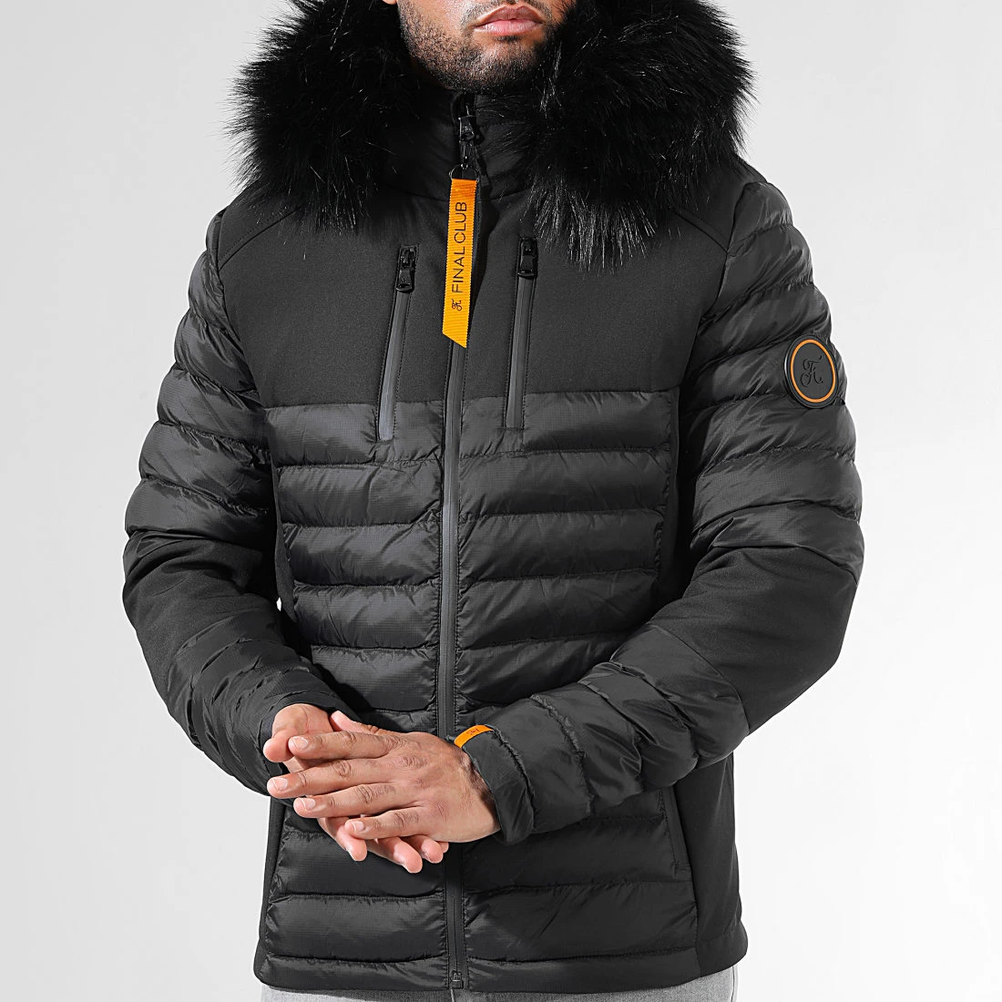 Grosses soldes ✔️ Doudoune Night Shark Noir Orange Avec Fourrure Noire 0014 Noir de Final Club 🔥 3 Grosses soldes ✔️ Doudoune Night Shark Noir Orange Avec Fourrure Noire 0014 Noir de Final Club 🔥