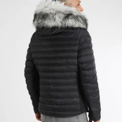 Tout neuf ❤️ Doudoune Capuche Premium Tech Noir Fourrure Grise de Final Club 🎁 -Final Club Soldes final club 316026 FINAL 1150510 0021 20221102T140858 04