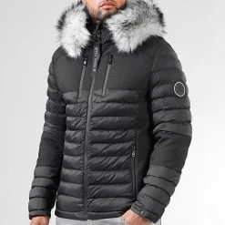 Offres 😉 Doudoune Night Shark Avec Fourrure Grise 0022 Noir de Final Club ⌛ -Final Club Soldes final club 316062 FINAL 1150510 0022 20221005T104819 03