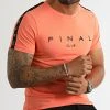 Vente flash ⭐ Tee Shirt A Bandes Logo Premium Fit 1007 Orange Pastel de Final Club ⌛ -Final Club Soldes final club 319555 FINAL 1007 20220914T111321 02