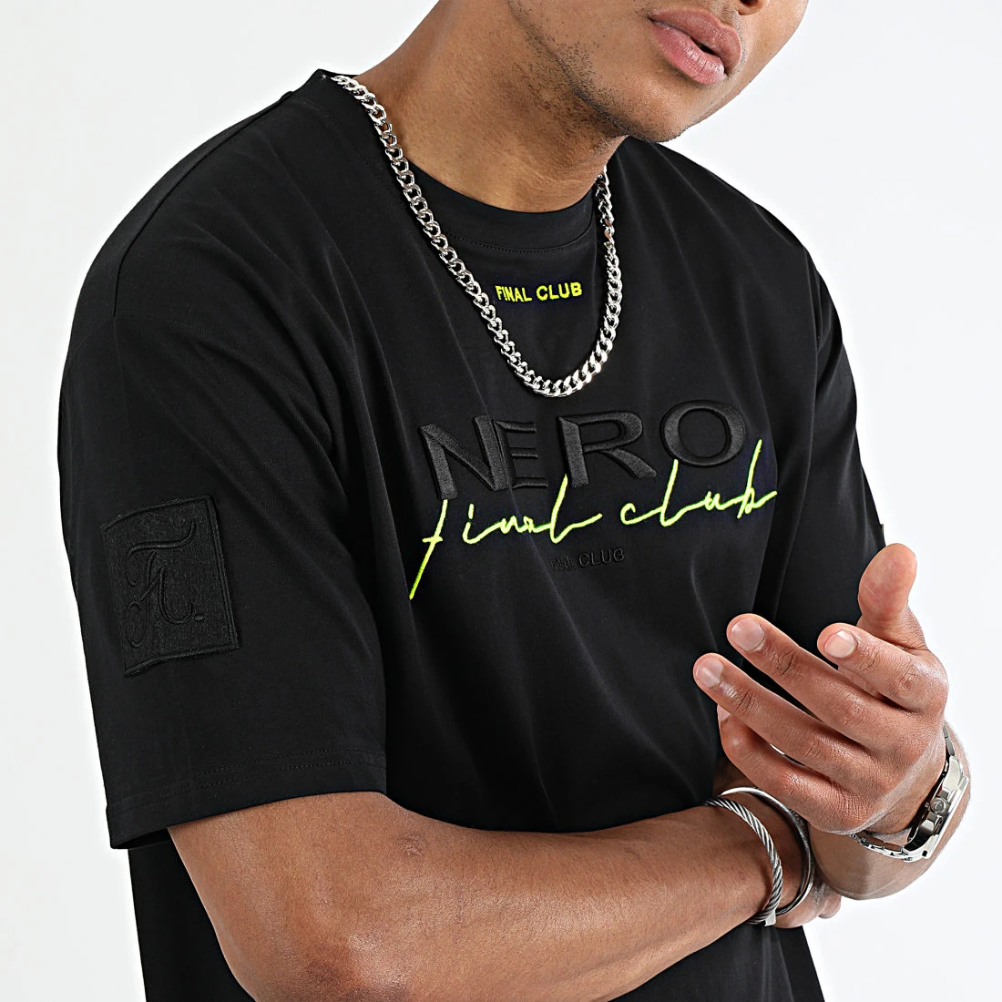 Meilleur prix ⌛ Tee 🛒 Shirt Oversize Large NERO 1st Drop Limited Carbon Black de NERO x Final Club ✔️ 4 Meilleur prix ⌛ Tee 🛒 Shirt Oversize Large NERO 1st Drop Limited Carbon Black de NERO x Final Club ✔️ – Image 2