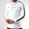 Grosses soldes 🧨 Tee Shirt Manches Longues A Bandes Logo Premium Fit 1034 Blanc de Final Club 🌟 -Final Club Soldes final club 328012 FINAL 1034 20220929T160241 01