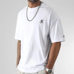 Meilleure vente ⌛ Lot de 2 Tee Shirts Oversize Large Avec Broderie 1063 Noir Et Blanc de Final Club 🎁 -Final Club Soldes final club 333915 FINAL 1063 20221104T152925 04